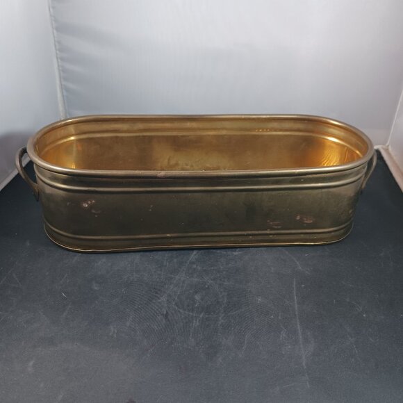 Vintage Other - Brass Planter  10" Pot Window Plant - Made in India